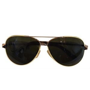 Valentino V117S Aviator Sunglasses Fluo Yellow Trim
